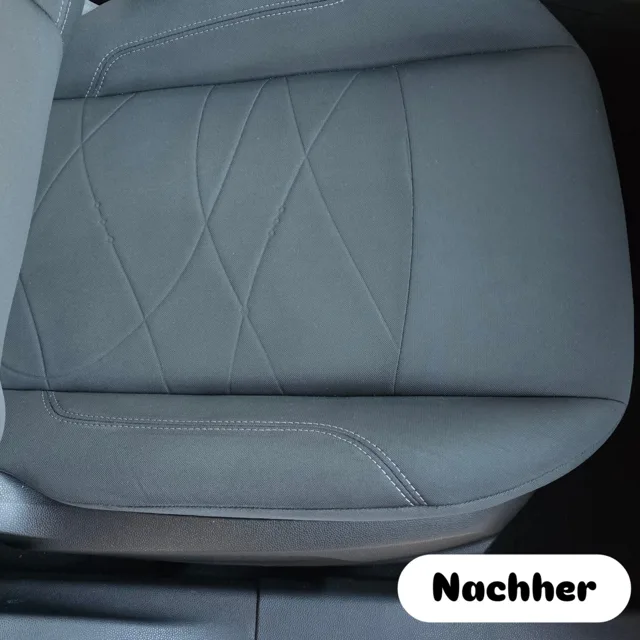 Sitzfläche – Nachher, Detailaufnahme der Fahrzeugaufbereitung